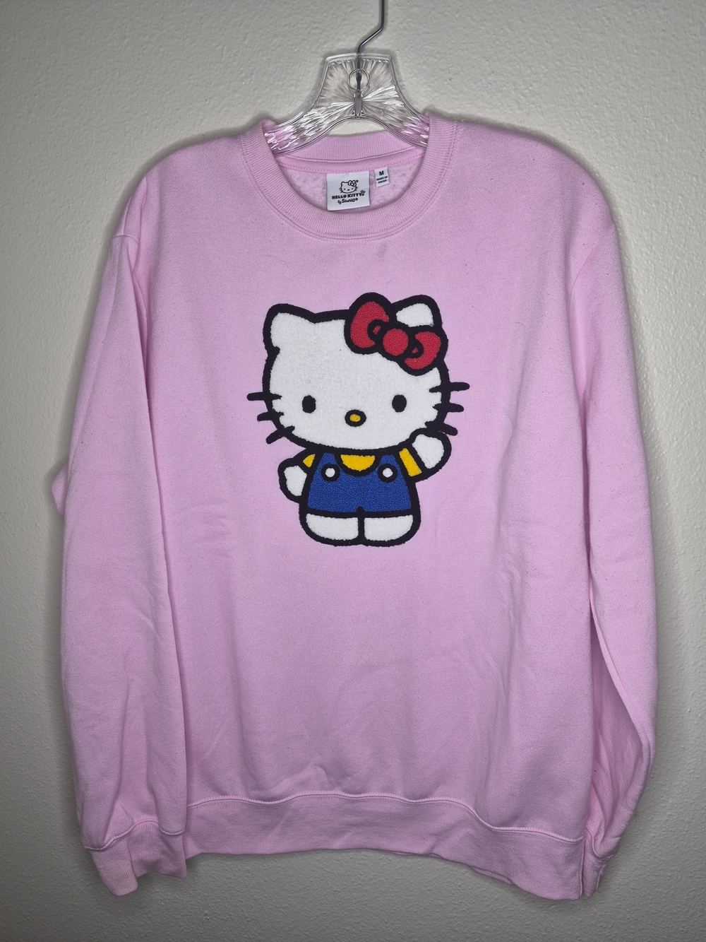 Hello Kitty Pastel Pink Crewneck with Center Graphic